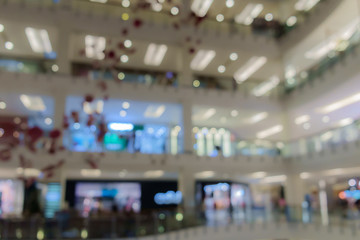 Shopping mall blur background