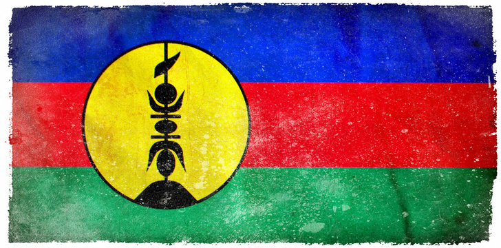 Kanaky grunge flag