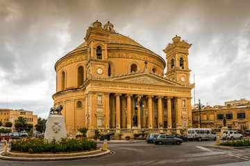 Obraz premium Sanctuaire Sainte-Marie-de-l'Assomption de Mosta, Malte