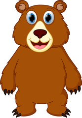 Happy bear cartoon