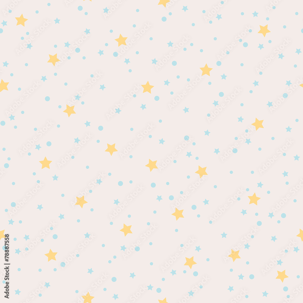 Poster seamless stars pattern
