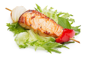 Salmon kebab