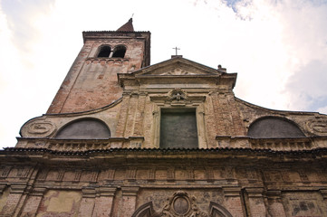 Fototapeta na wymiar Church of St. Nazzaro. Piacenza. Emilia-Romagna. Italy.
