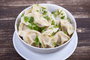 Meat Dumplings - russian boiled pelmeni