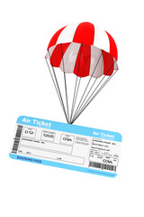 Air Ticket with Parachute
