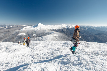 climbers, a group of rope