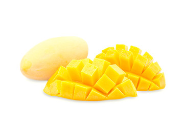 mango fruit on white background
