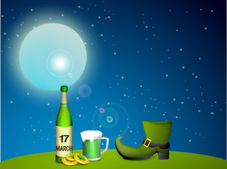 Happy St. Patrick's Day party celebration background.