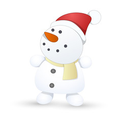 Happy Cute Small Snowman