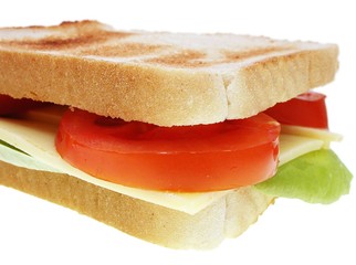Käsetoast mit Tomate
