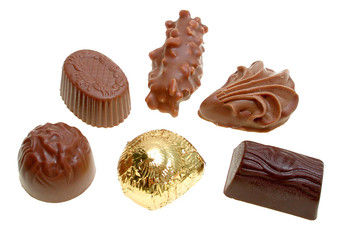 verschidene Pralinen