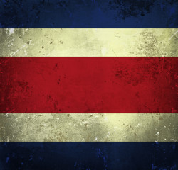 Grunge flag of Costa Rica