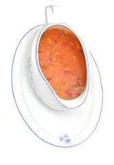 Zigeunersoße in einer Sauciere