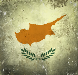Grunge flag of Cyprus