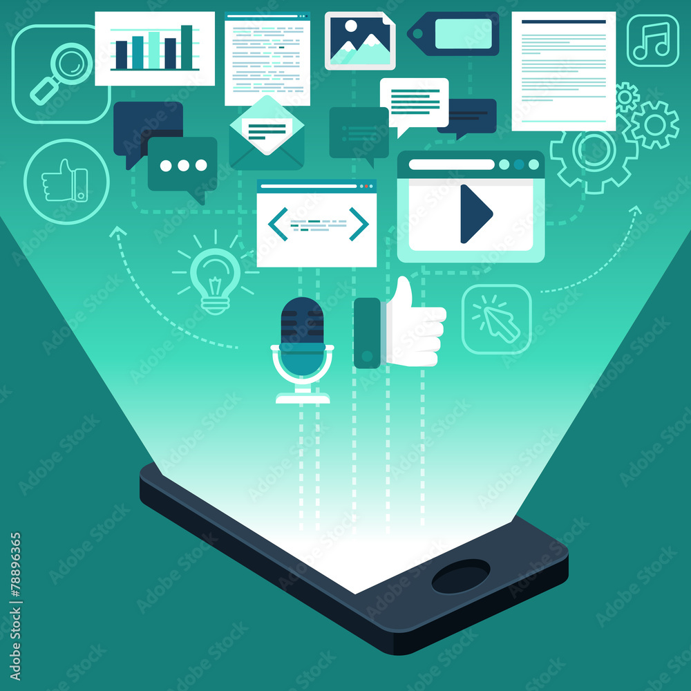 Poster vector app development