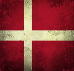 Fototapeta premium Grunge flag of Denmark