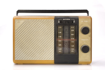 old dirty dusty radio receiver