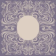 Frame vintage background decorative floral elements