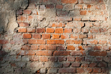 Fototapeta premium Background of old vintage brick wall