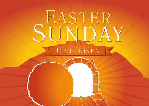 Easter Sunday Holy Week Tomb Card