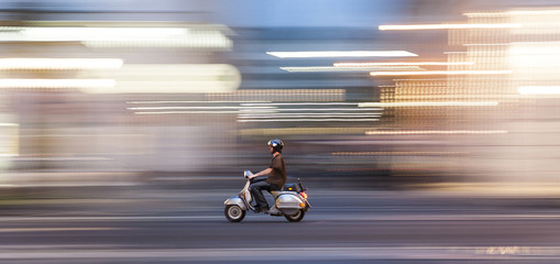 man with motorbike
