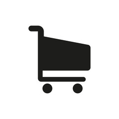 The cart shoping icon. Shop Cart symbol. Flat