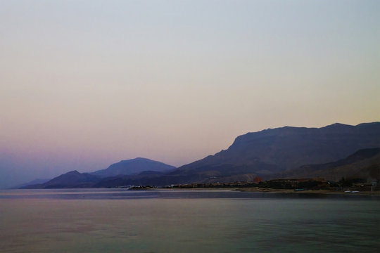 sunset on the Red Sea