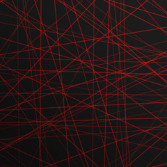 abstract red lines laser