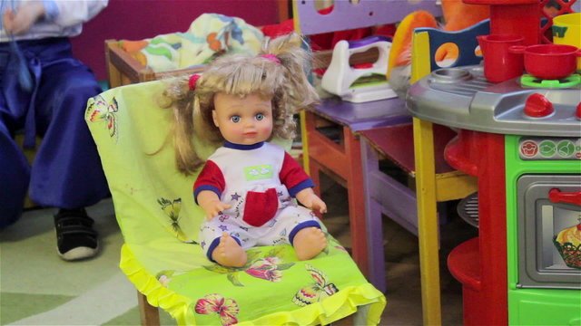 toy doll in the kindergarten