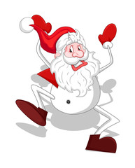 Happy Snowman Santa Dancing