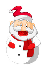 Laughing Cute Santa Character