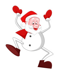 Funny Santa Dancing Character