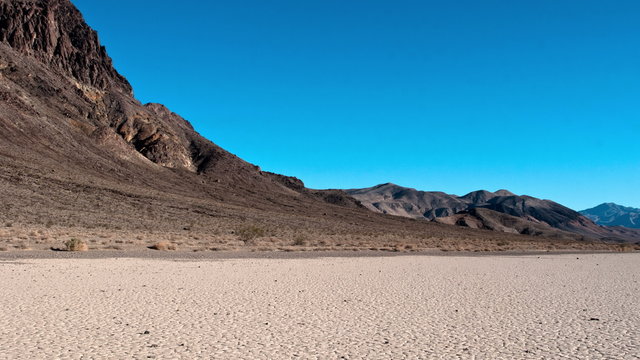 Pan of Death Valley Landscape - Time Lapse