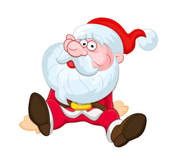 Surprised Santa Character
