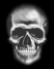 spectre tête de mort illustration