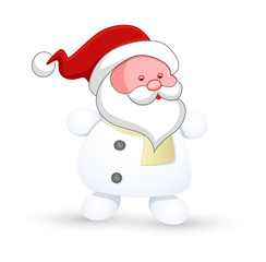 Cute Small Snowman Santa