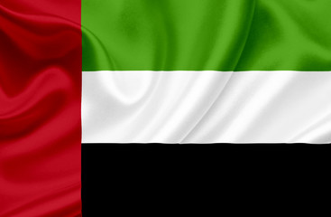 United Arab Emirates waving flag