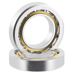realistic bearings with light scratches.