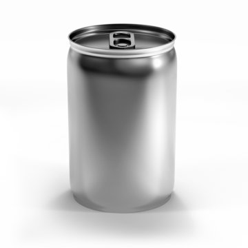 isolated beverage aluminium can isolated on white background