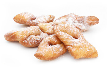 Fototapeta na wymiar Bugnes - French donuts