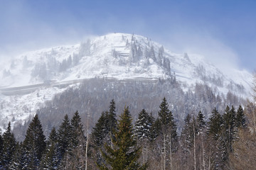 Naklejka premium St. Gotthard im Winter