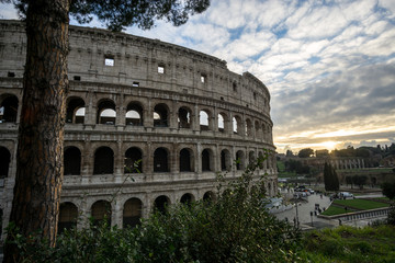 Obraz premium Colosseum at Sunset