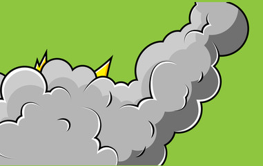 Retro Smoke Vector Background