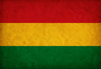Bolivia grunge flag