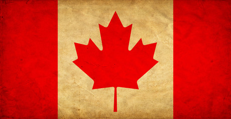 Canada grunge flag