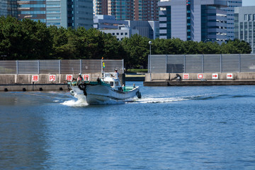 Obraz premium 바다와 배