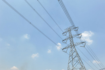 power tower and transmission line