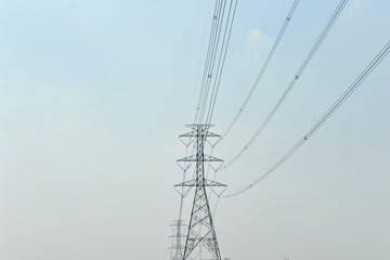 power tower and transmission line