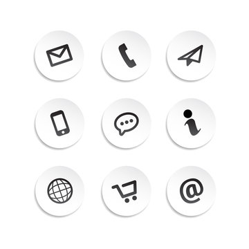 Contact Icons Stickers
