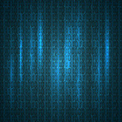 Technology concept: hex-code digital background,